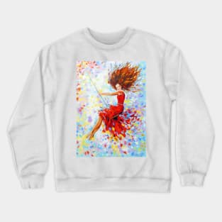 The girl on the swing Crewneck Sweatshirt